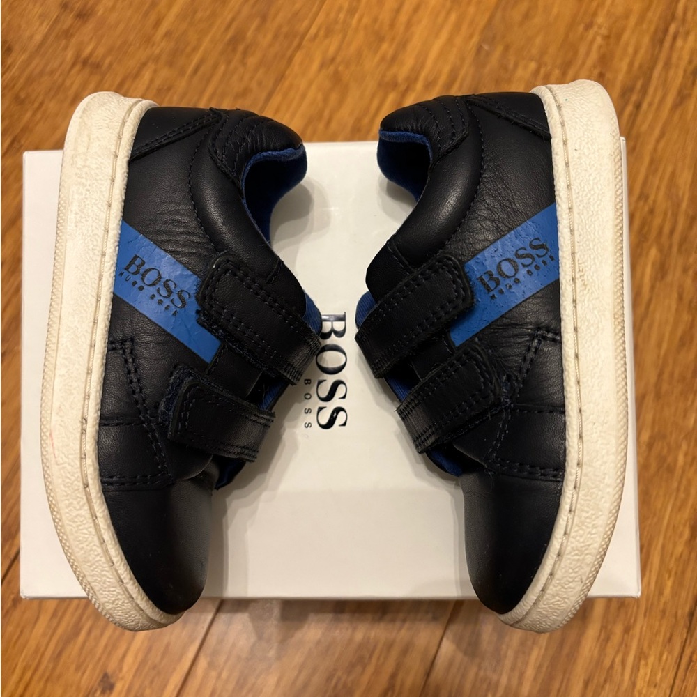 Boss Kids Navy and Royal Blue Sneakers